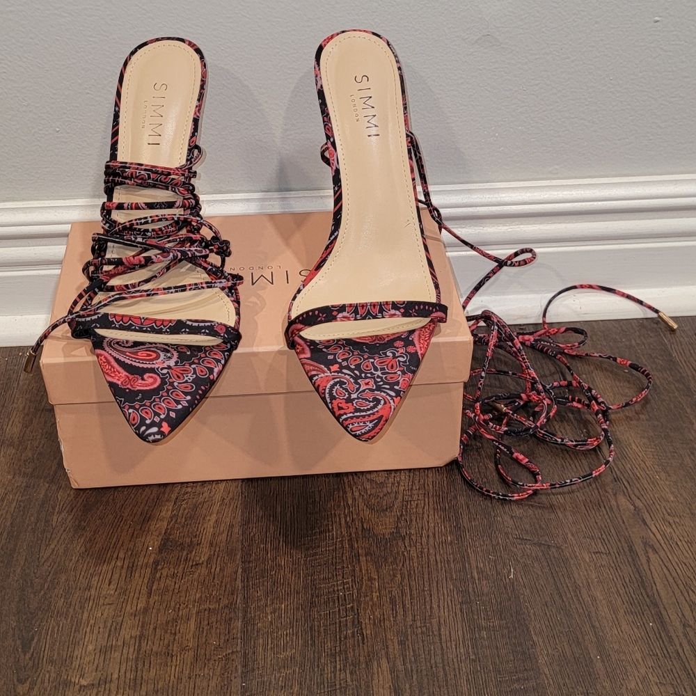 Simmi London strap up heels